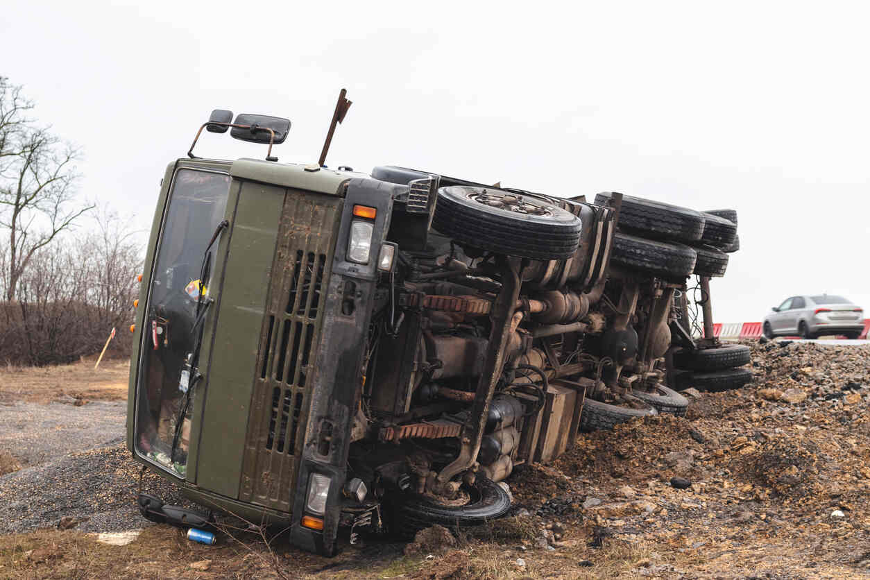 truck accident due to failure of brakes