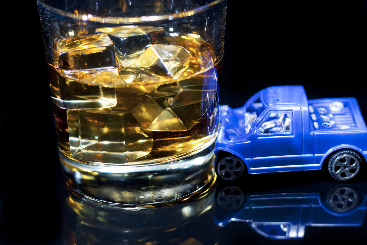 Wine Glass and automobile toy