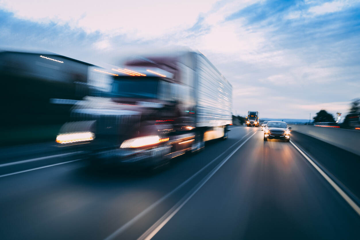 truck running on the georgia highways