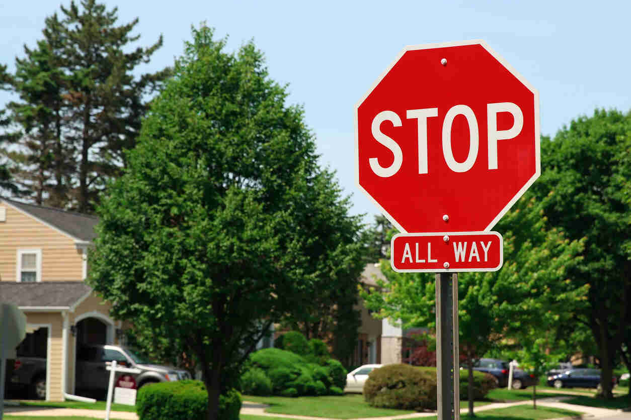 Stop Sign on the roadside